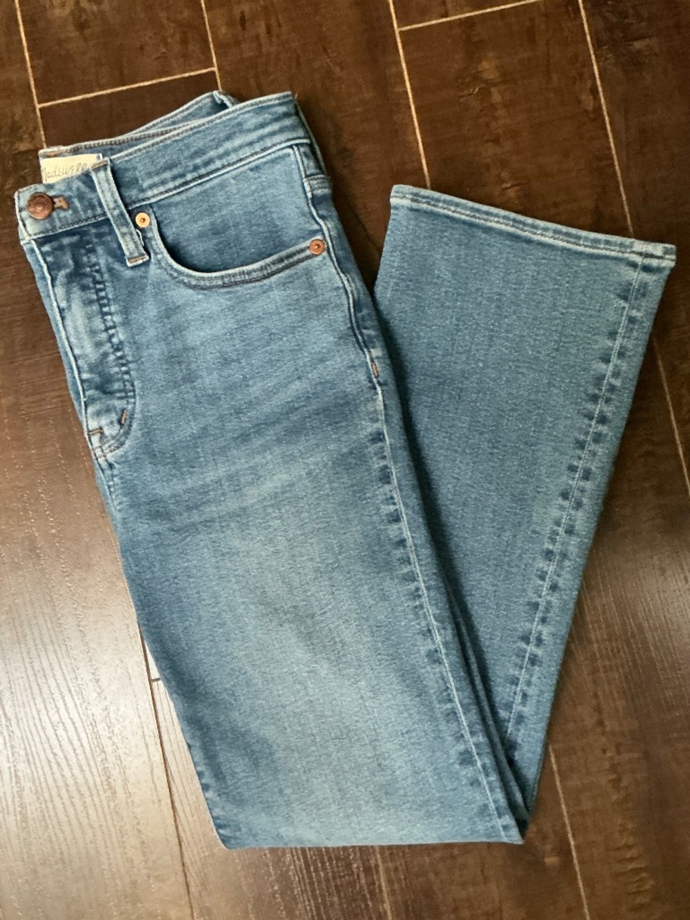 Madewell Cali Demi-Boot Flared High-Rise Denim Jeans (26)